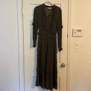 green maxi/midi lightweight dress, size small